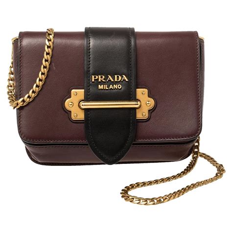 prada cahier belt bag burgundy|Prada Burgundy/Black Leather Cahier Belt Bag at 1stDibs .